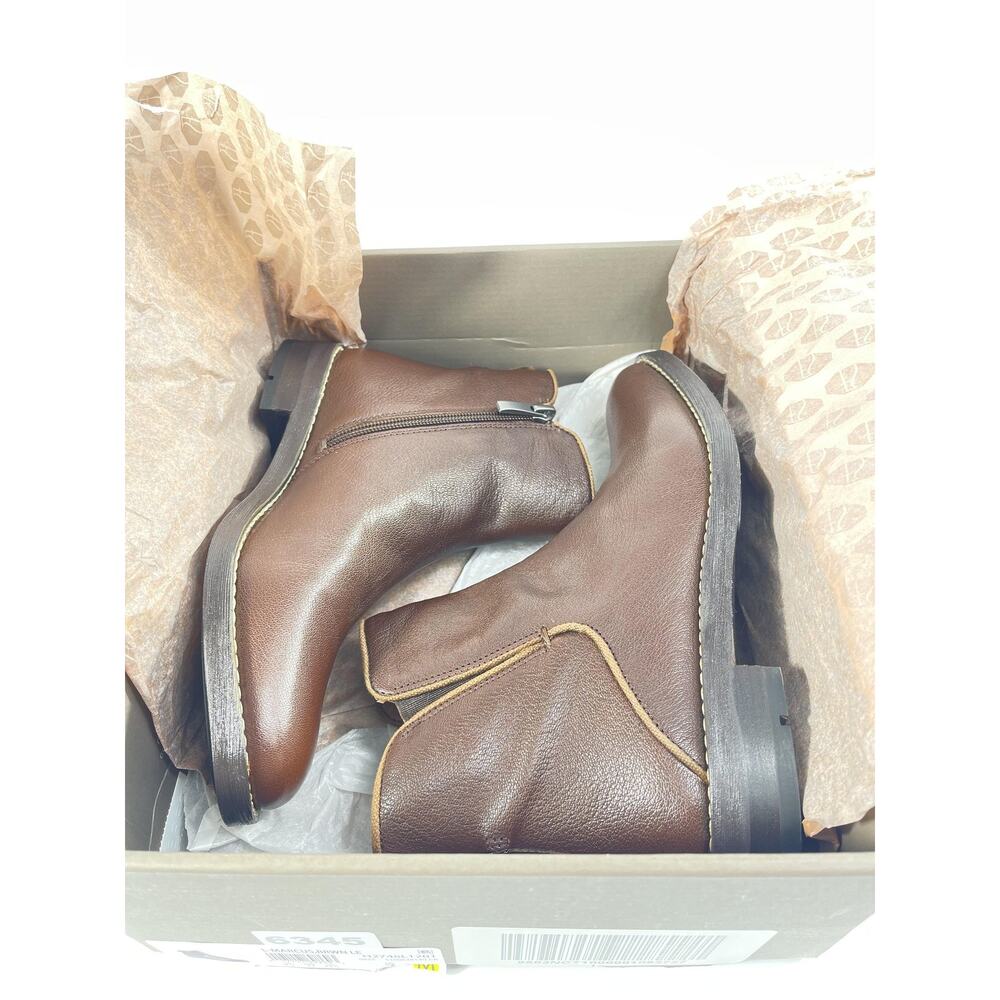 Franco Sarto Boots Women's Size 7M Brown L-Marcus Leather Ankle Booties Zip - Picture 11 of 13